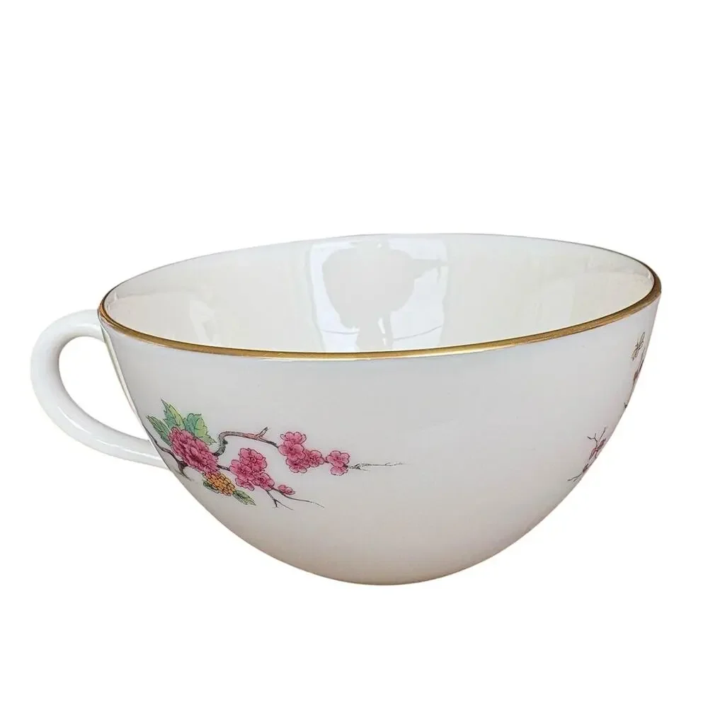 Lenox Ming Coupe X-300 5 pc Place Setting Gold Trim Floral Butterfly Dinnerware